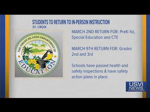 Students Return to In Person Instruction in St  Croix