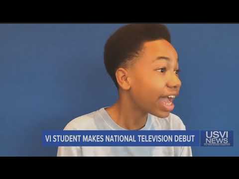 Virgin Islands Student Makes National Television Debut