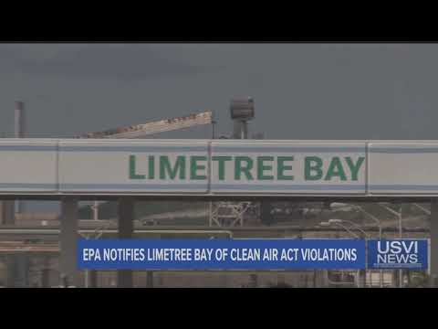 EPA Notifies Limetree Bay of Clean Air Act Violations