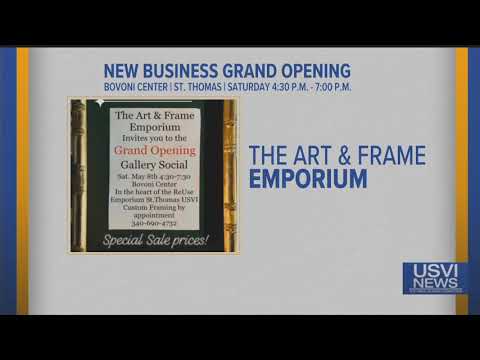 The Art & Frame Emporium Opens this Weekend in St. Thomas