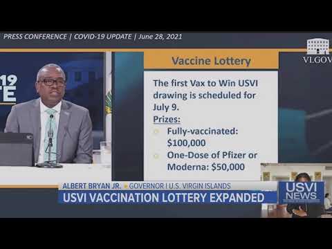 USVI Vaccination Lottery Expanded