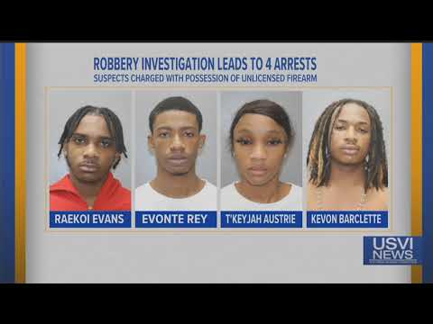 4 Arrested in Robbery Investigation in St. Thomas