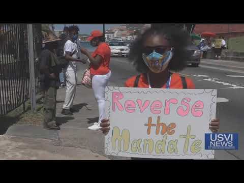 Protesters Take Stand Against University of Virgin Islands Vaccine Mandate