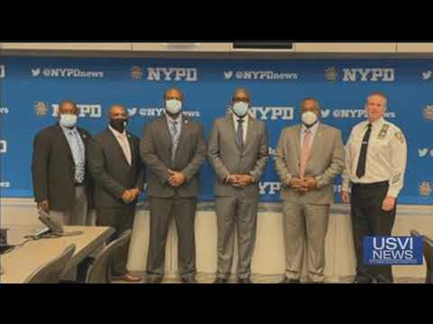 Gov. Bryan USVI Contingent Visit NYC to Learn about Crime-Fighting Techniques