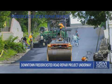 Downtown Fredericksted Road Repair Project Underway