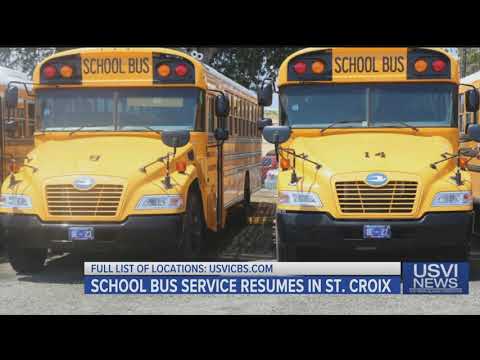 School Bus Service Resumes in St. Croix