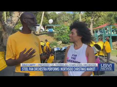 Steel Pan Orchestra Performs at Northside Christmas Market