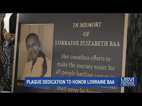 Plaque Dedication to Honor Lorraine Baa