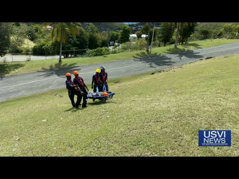 V.I. Firefighters Focus on Rope Rescue Training