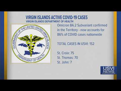 152 Active COVID-19 Cases in USVI: April 18, 2022