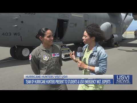 Team of Hurricane Hunters Present to Students, USVI Emergency Management Experts