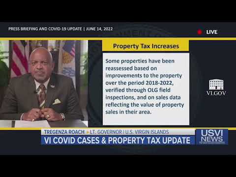 Update on COVID-19 Cases, Property Taxes in USVI