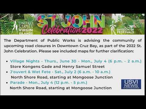 St. John Celebration Prompts Road Closures