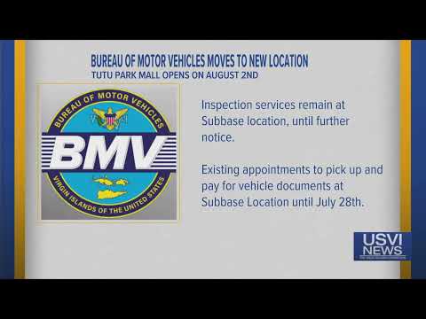 Bureau of Motor Vehicles in St. Thomas Moving Soon