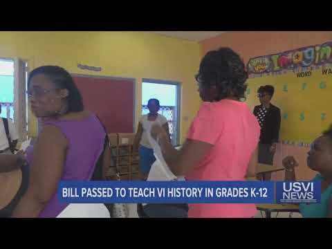 Bill Passed to Teach VI History in Grades K-12