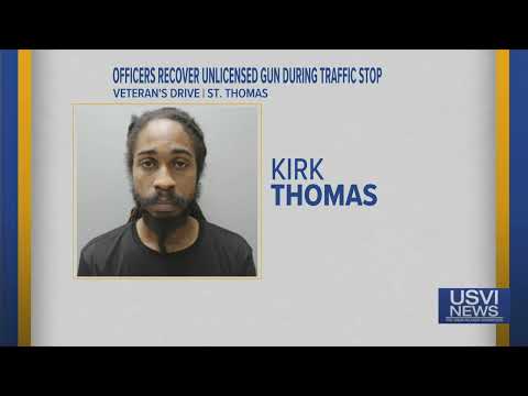 Officers Recover Unlicensed Gun During Traffic Stop in St. Thomas