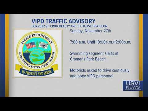 Traffic Advisory for 2022 St. Croix Beauty and the Beast Triathlon