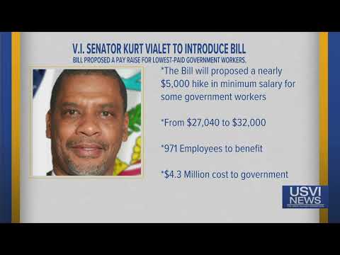 Senator Introduces Bill to Raise Pay for Lowest-Paid USVI Government Workers