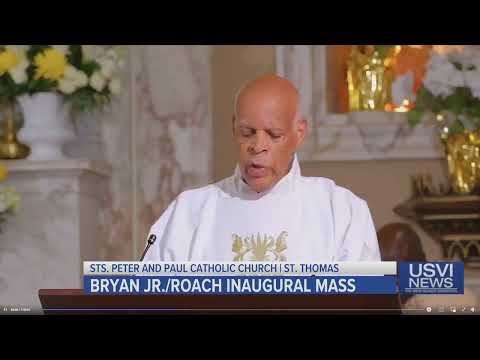 Re-election Swearing in Ceremony, Mass and Parade Held for Gov. Albert Bryan Jr.