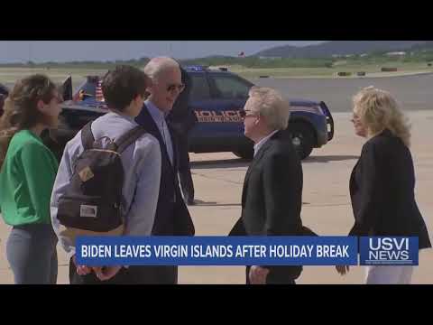 President Joe Biden Leaves USVI after Holiday Break