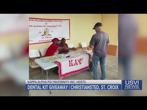 Kappa Alpha Psi Fraternity Hosts Dental Kit Giveaway in Christiansted