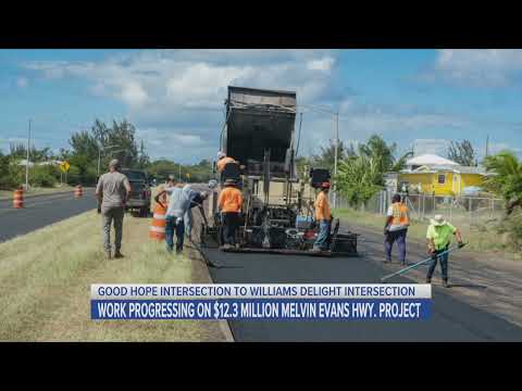 Work Progressing on $12.3M Melvin Evans Highway Project