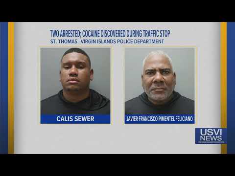 2 Men Arrested, Cocaine Discovered During Traffic Stop on St. Thomas