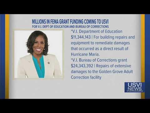 Millions in FEMA Grant Funding Coming to USVI