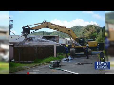 Demolition Starts on Charles Harwood Memorial Complex on St. Croix