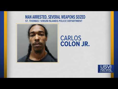 Man Arrested, Several Weapons Seized on St. Thomas