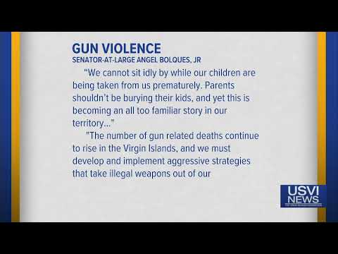 Senator-At-Large Issues Statement on Gun Violence in USVI