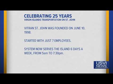 Virgin Islands Transportation on St. John Celebrates 25 Years