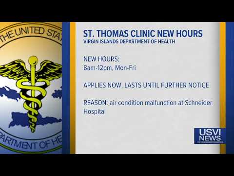 Health Department’s St. Thomas Clinic Changes Hours