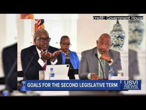 USVI Governor Reviews Goals for Legislative Term with Lawmakers