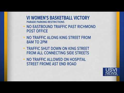 Parking Restrictions for V.I. Women’s Basketball Victory Parade