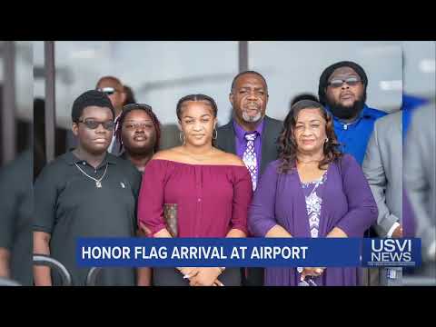 Honor Flag for Det. Delberth Phipps Jr. Arrives at Airport