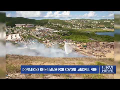 Supplies Donated to Bovoni Landfill Fire First Responders