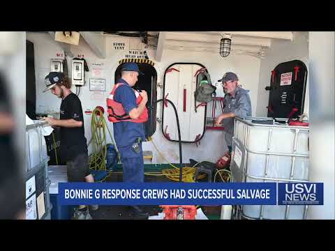 Weekend Salvage Operations for Bonnie G off St. Thomas ‘Successful’