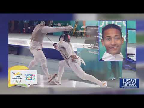 Fencing Action at 2023 Pan American Games