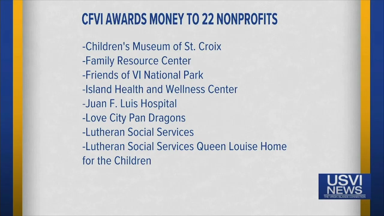 Community Foundation of Virgin Islands Awards Money to 22 Nonprofits