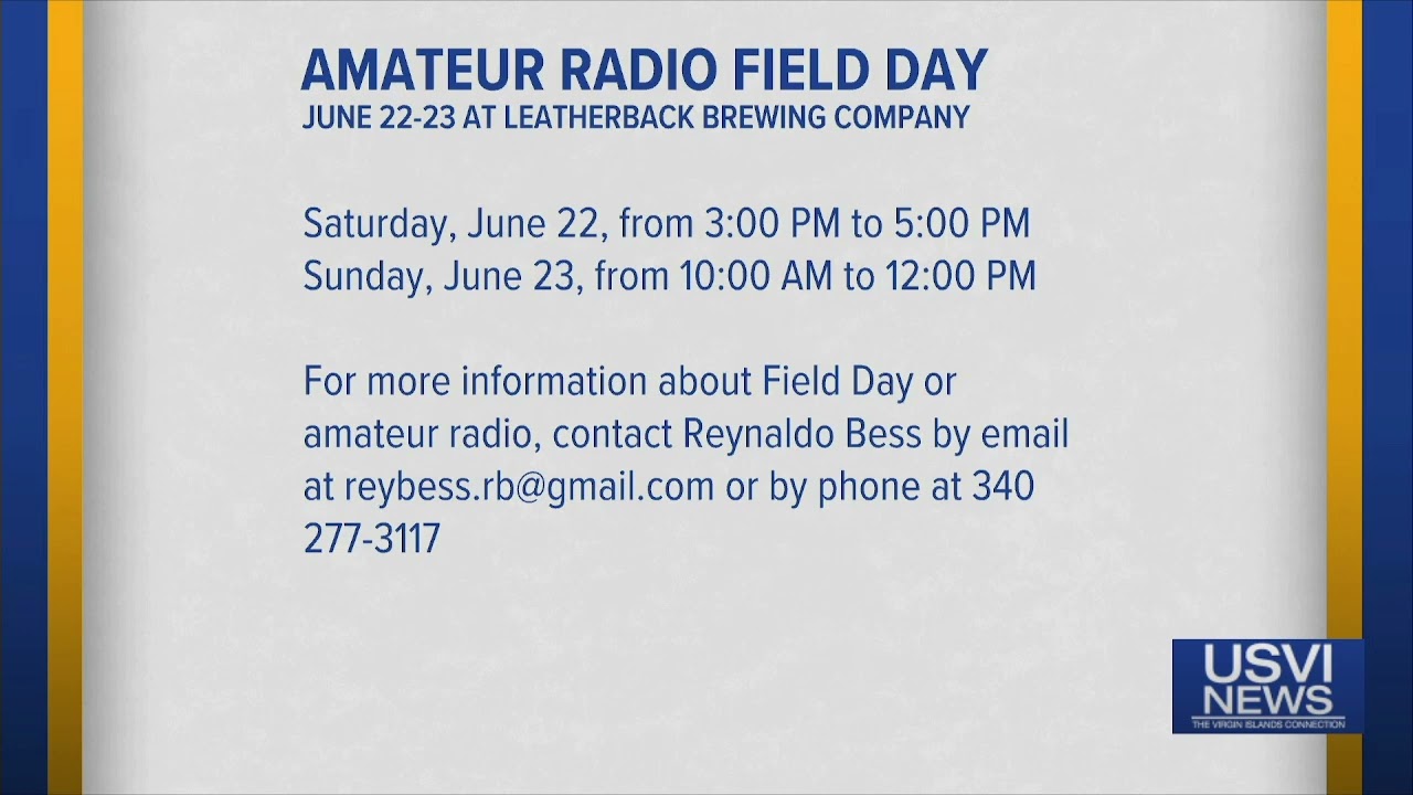 Amateur Radio Field Day Set for June 22-23