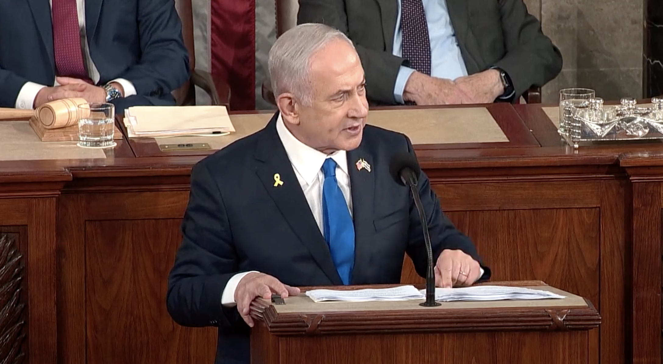Netanyahu Delivers Joint Address to Congress, Some Lawmakers Boycott Speech