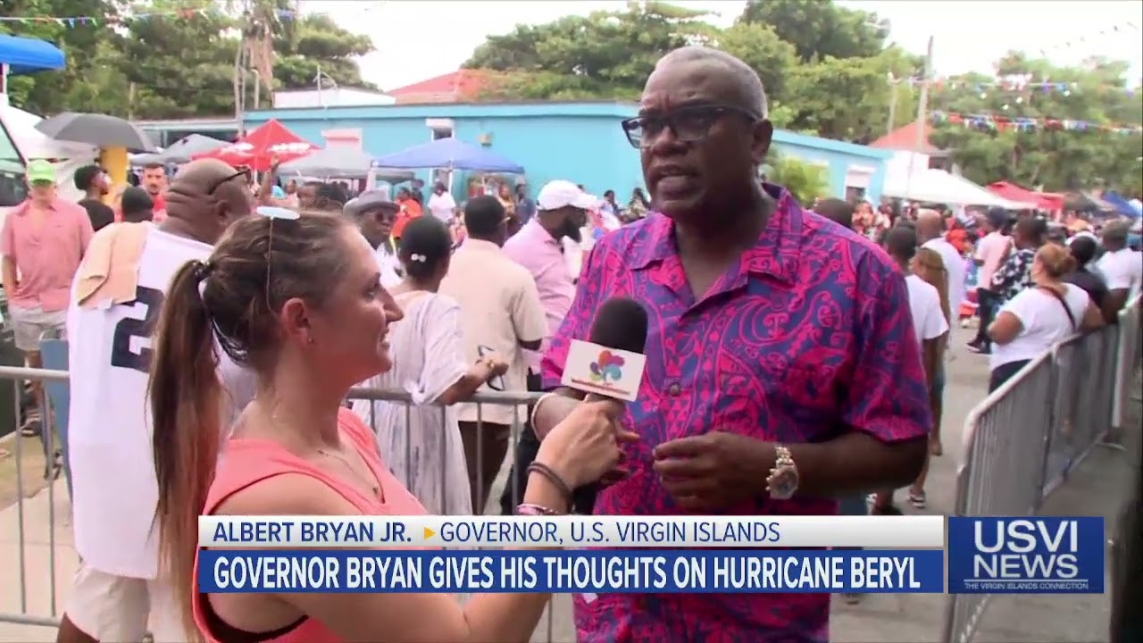 USVI Gov. Bryan Gives Thoughts on Hurricane Beryl