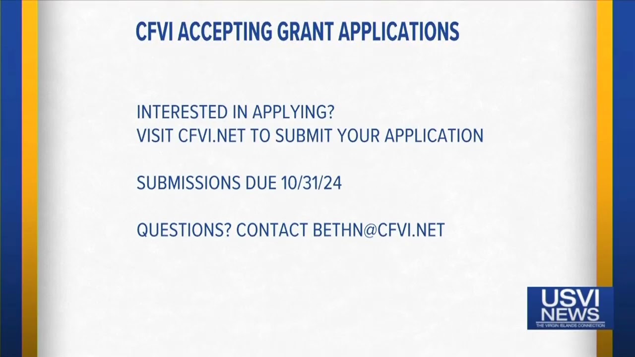 Community Foundation of Virgin Islands Accepting Grant Applications