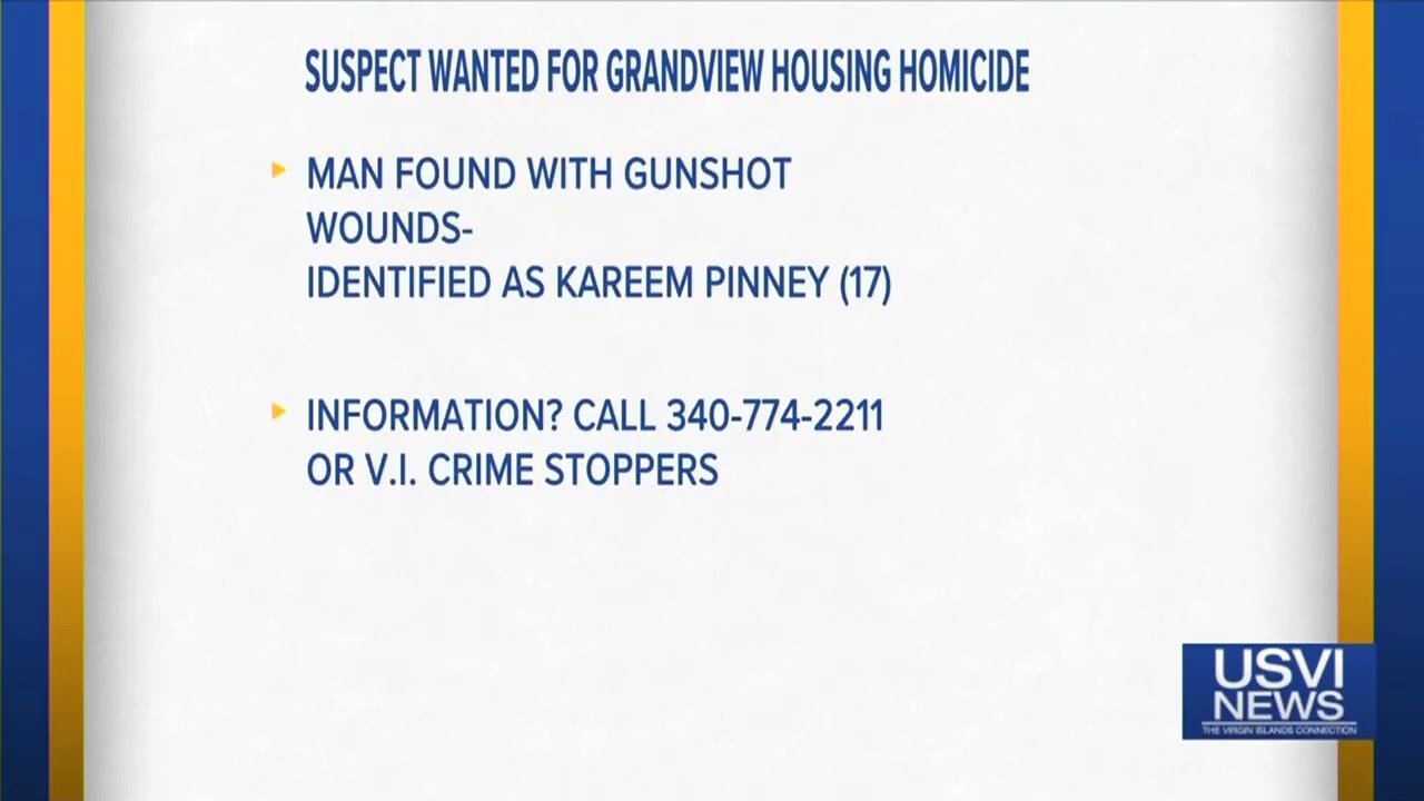 Suspect Wanted for Grandview Housing Homicide