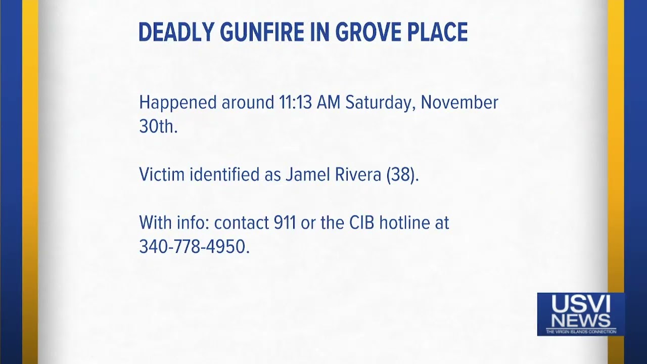 Police Investigate Deadly Gunfire in Grove Place