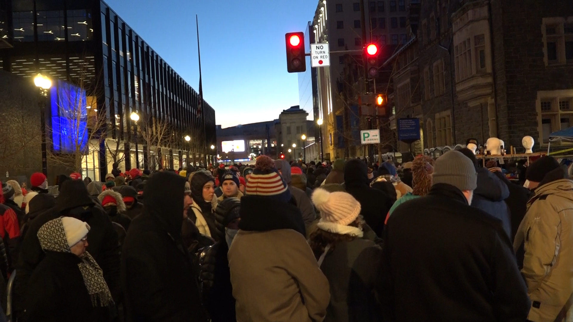 Supporters of 47th President Line Up Early at Capital One Arena to Witness History