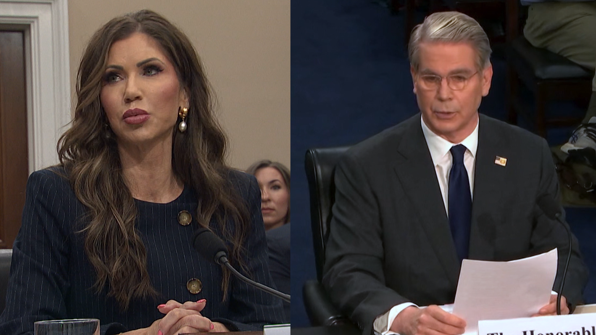 Bessent, Noem Pressed on Trump’s Policies During Budget Hearings