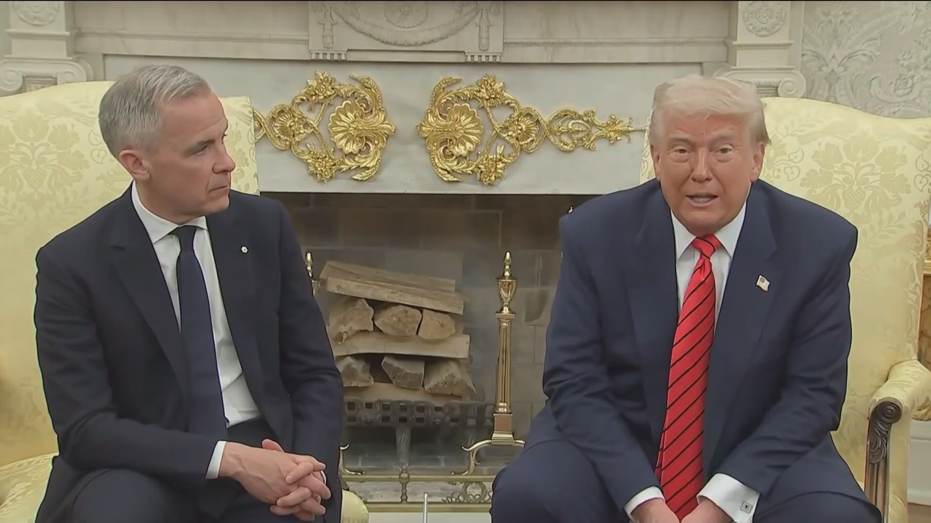 Trump and Canada’s PM Focus on Tariffs in White House Meeting