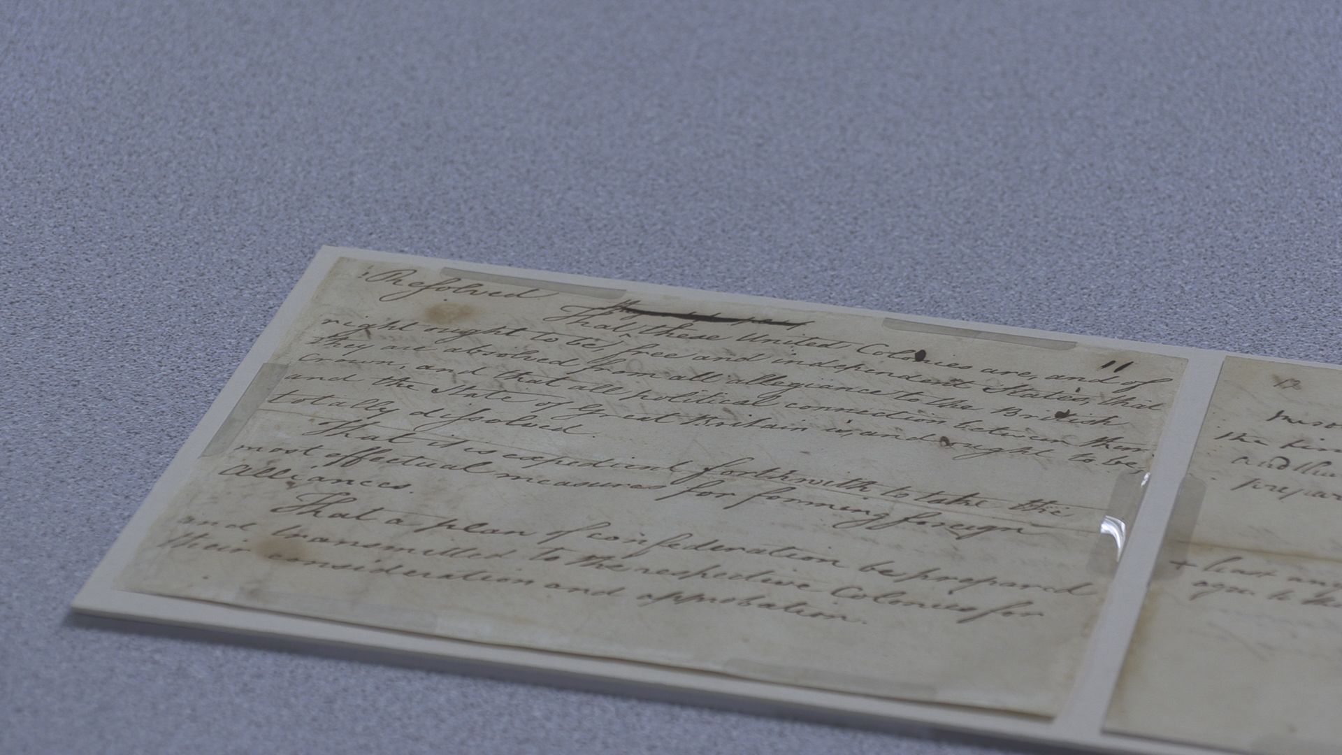 National Archives Displays Rare Declaration of Independence Documents